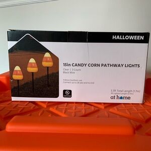 Halloween Candy Corn Pathway Lights - Orange and Black